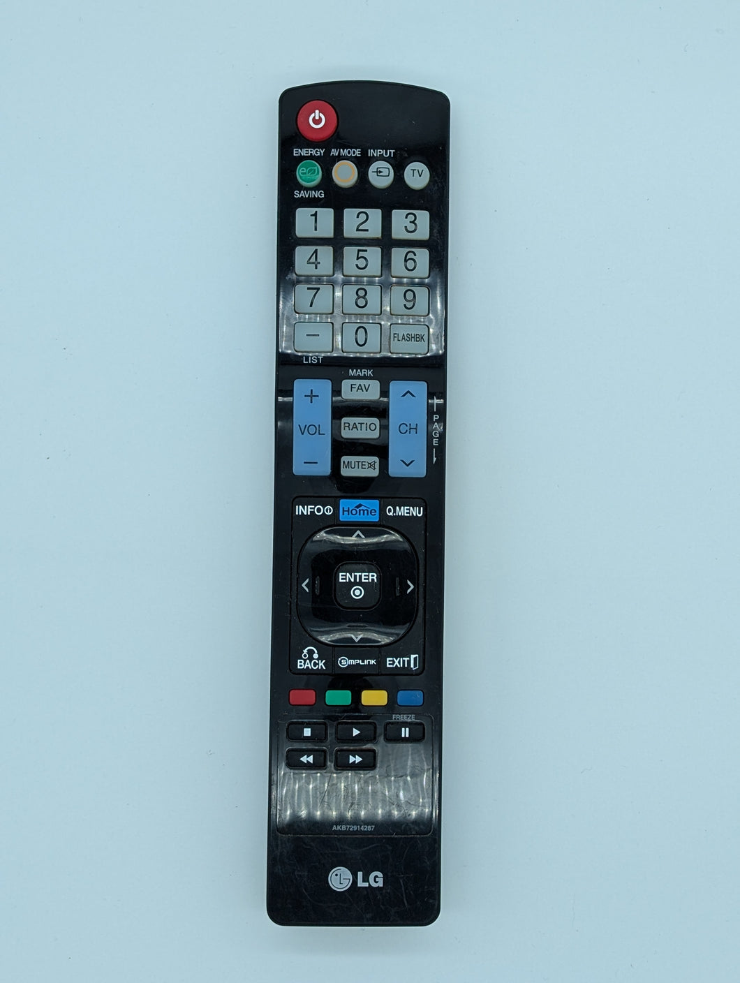 AKB72914287 LG  TV REMOTE - USED